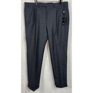 NWT Ralph Lauren Men's 100% Wool Slacks Dress Pants 38x32 Gray Rtl $120 Comfort